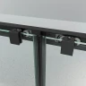 Душевая дверь Veconi Evo 130 E4-B-130-01-C9 профиль Черный матовый стекло прозрачное