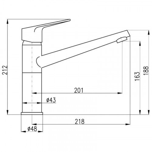 Смеситель для кухни Rav Slezak Victoria VI204.5 Хром латунь