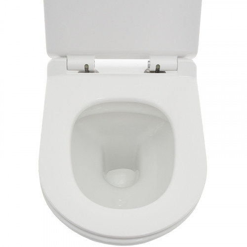 Унитаз AQUAme AQM2008 подвесной Белый глянец с сиденьем Микролифт фаянс подвесной