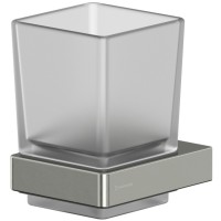 Стакан для зубных щеток Whitecross Cubo nickel brushed CU2430NIB Брашированный никель