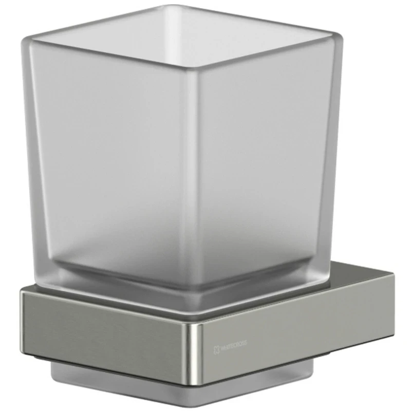 Стакан для зубных щеток Whitecross Cubo nickel brushed CU2430NIB Брашированный никель