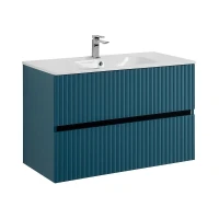 Тумба под раковину Art&Max Torino 90 AM-TORINO-900-2C-SO-AQ-P подвесная цвет Аквамарин