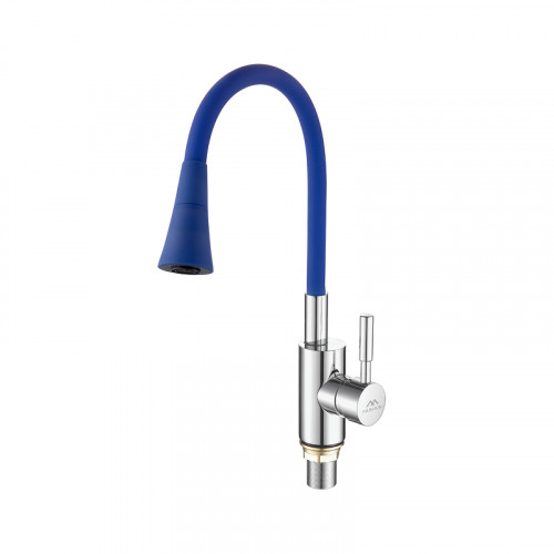 Смеситель для кухни Fashun A4053+B11 цвет Хром Синий