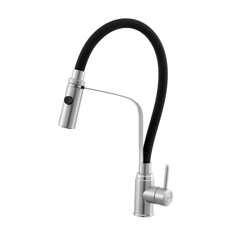 Смеситель для кухни Knotlor Streamline SS-07 цвет Матовая сталь