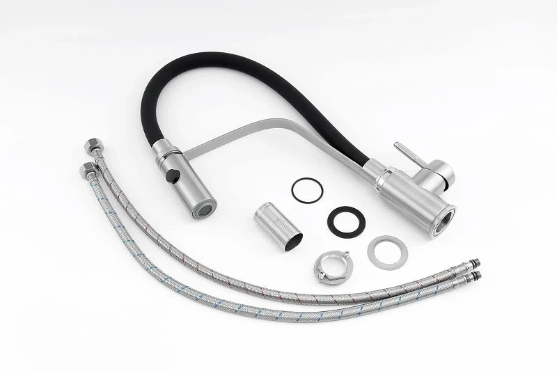 Смеситель для кухни Knotlor Streamline SS-07 цвет Матовая сталь