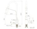Смеситель для кухни Knotlor Streamline SS-07 цвет Матовая сталь