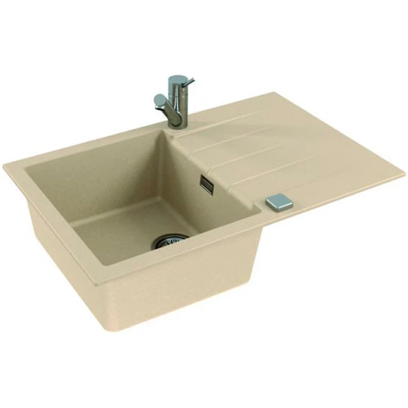 Кухонная мойка Alveus Granital Cadit 20 Terra G22 790x500 1132023 Песчаная искусственный камень (литьевой мрамор) встраиваемый