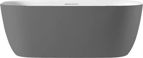 Ванна из искусственного камня AltroBagno Luciana 170x80 090225 цвет Серый цемент Белый