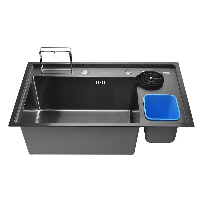 Кухонная мойка Wisent 78 WM37850B цвет Графит