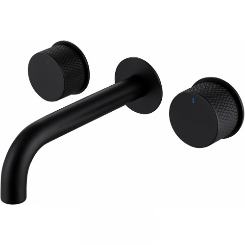 Смеситель для раковины Abber Wasser Kreis AF81122B Черный матовый латунь встраиваемый