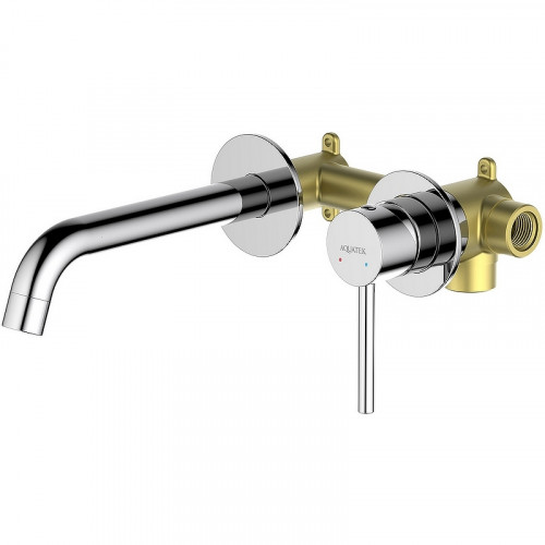 Смеситель для раковины Aquatek Европа AQ1313CR Хром латунь встраиваемый