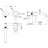 Смеситель для раковины Aquatek Европа AQ1313CR Хром латунь встраиваемый