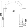 Смеситель для кухни Laparet Nobia Pro N3063702LPT Хром латунь