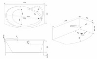 Акриловая ванна Bas Либера 170x100 В 00066 без гидромассажа