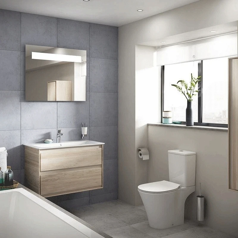 Унитаз компакт Ideal Standard Connect Air E009701 без бачка и сиденья фарфор напольный