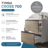 Тумба под раковину Vigo Cross 70 448 цвет Дуб давос натуральный Белый
