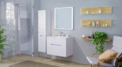 Зеркало Jorno Modul 80 Mоl.02.77/W с подсветкой с сенсорным выключателем стекло