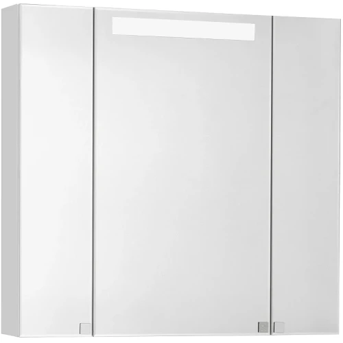 Зеркальный шкаф Aquaton Мадрид 80 М 1A175202MA010 с подсветкой Белый МДФ / ЛДСП, стекло
