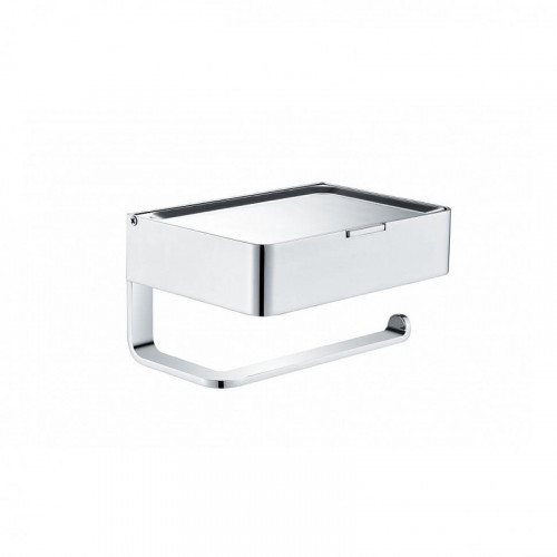 Держатель туалетной бумаги Grocenberg AC0050CR с полкой цвет Хром