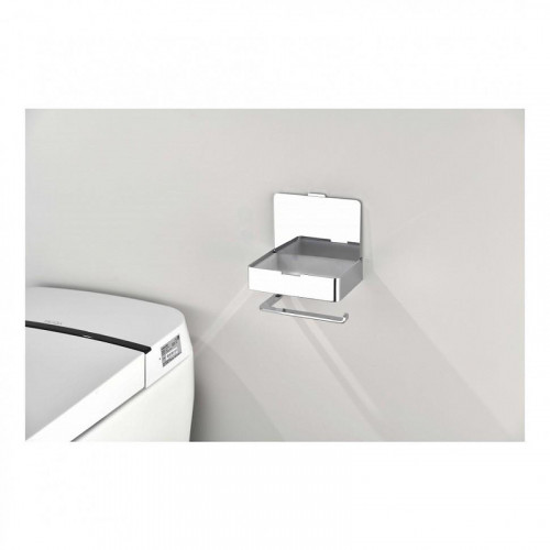 Держатель туалетной бумаги Grocenberg AC0050CR с полкой цвет Хром