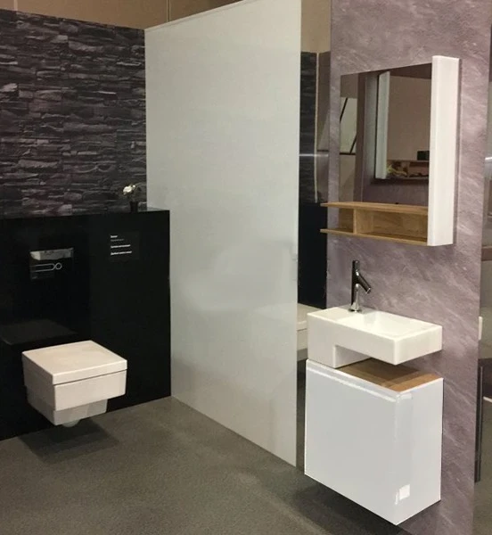 Зеркало Jacob Delafon Terrace 60 R EB1180D-NF с подсветкой Белое Древесное с сенсорным выключателем МДФ / ЛДСП, массив дерева, стекло