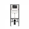 Комплект унитаза с инсталляцией Ceramicanova Mono CN1905_121001MB цвет Белый с сиденьем Микролифт и клавишей смыва цвет Черный матовый