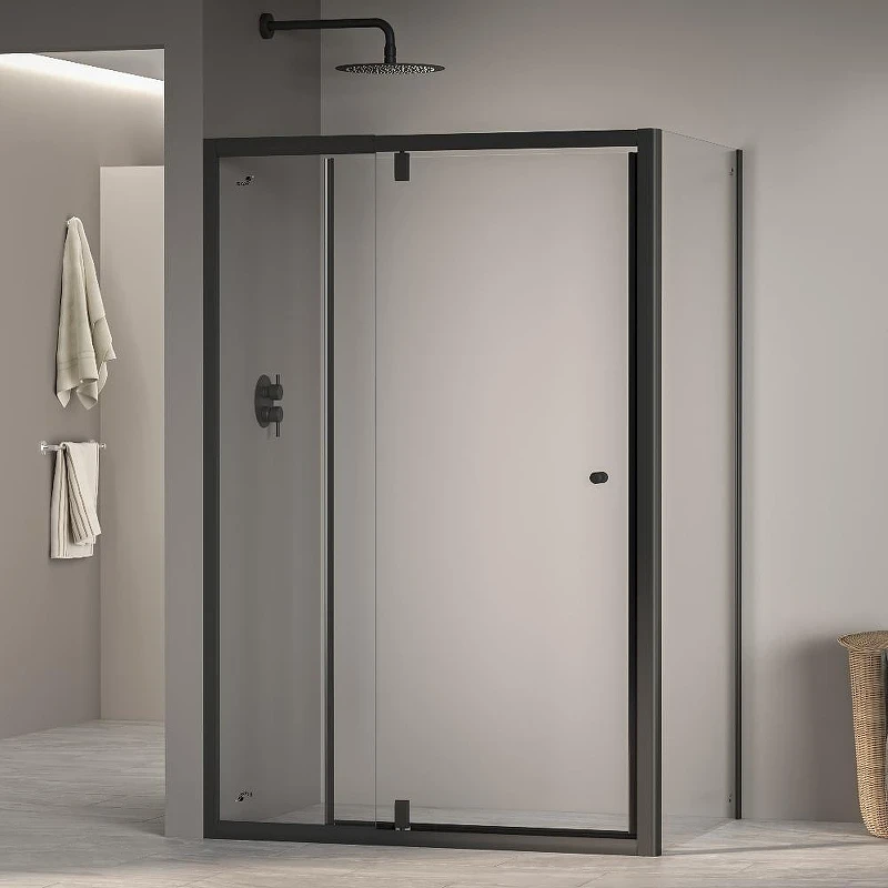 Душевой уголок RGW Passage 100x90 41084409-014 профиль цвет Черный стекло прозрачное