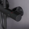 Душевая система AM.PM X-Joy F0785A422 с термостатом Черная матовая латунь на стену