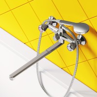 Смеситель для ванны Dorff Modern D7095000 универсальный Хром латунь на стену