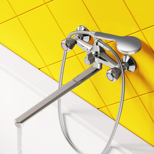 Смеситель для ванны Dorff Modern D7095000 универсальный Хром латунь на стену