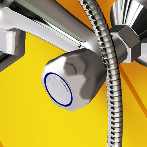 Смеситель для ванны Dorff Modern D7095000 универсальный Хром латунь на стену