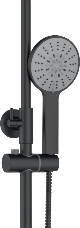 Душевая система Agger Thermo A2451244 Черная латунь на стену