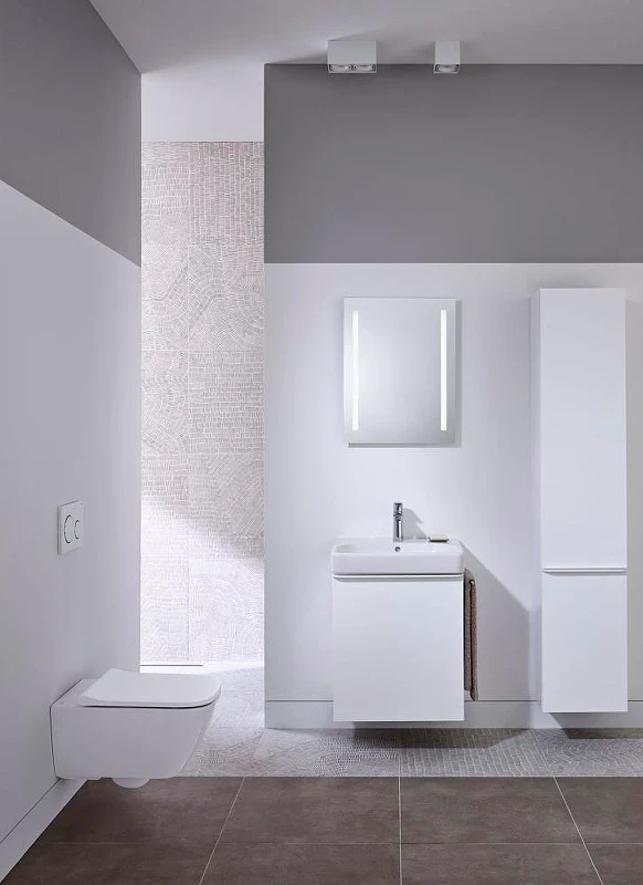 Унитаз Geberit Smyle Square 500.683.00.2 подвесной с сиденьем Микролифт фарфор подвесной