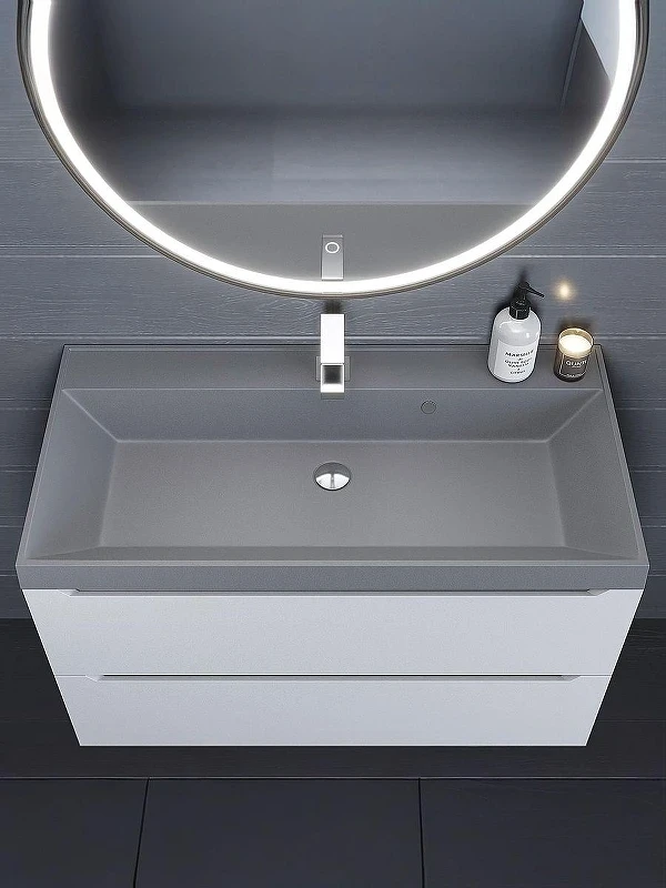 Раковина Uperwood Classic Quartz 90 291030010 цвет Бетон