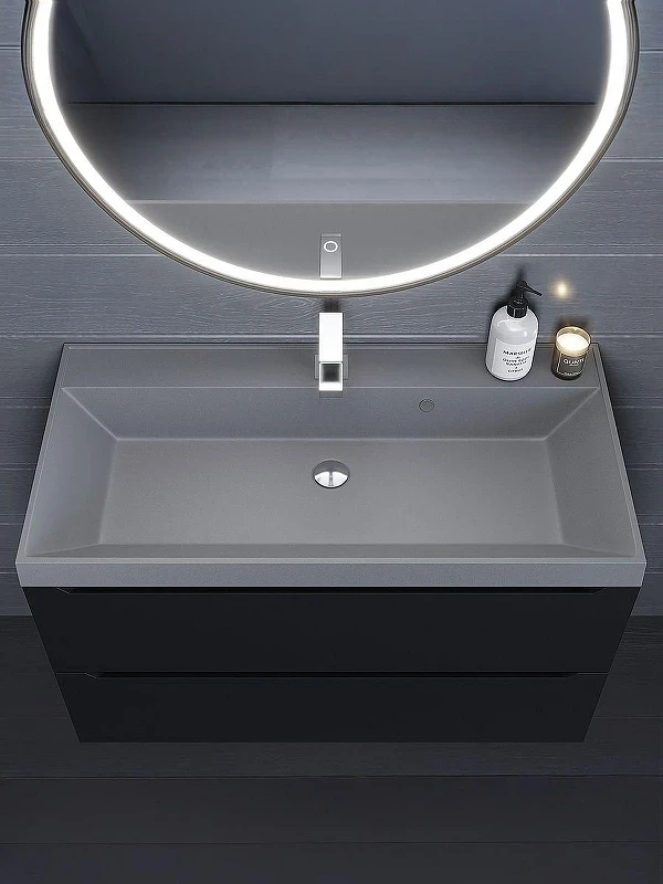 Раковина Uperwood Classic Quartz 90 291030010 цвет Бетон