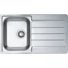 Кухонная мойка Alveus Line 20 NAT-90 860x500 1065560 Натуральная сталь нержавеющая сталь встраиваемый
