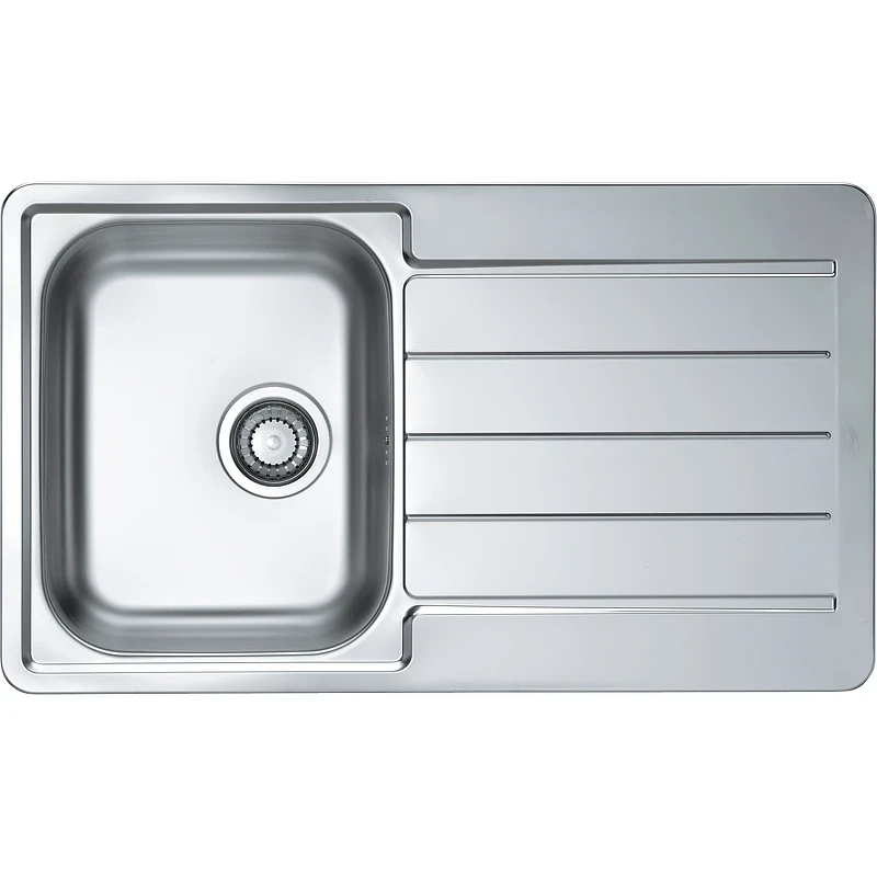 Кухонная мойка Alveus Line 20 NAT-90 860x500 1065560 Натуральная сталь нержавеющая сталь встраиваемый