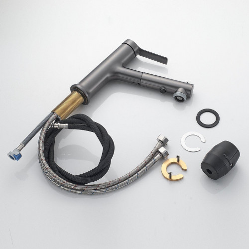 Смеситель для раковины Raffine F281T цвет Оружейная сталь