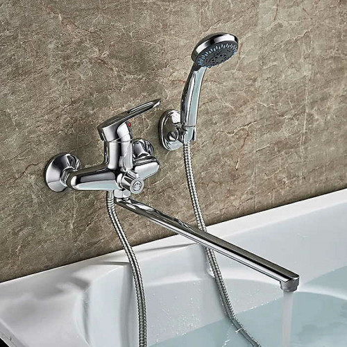 Смеситель для ванны Ledeme H04 2204L универсальный Хром латунь на стену