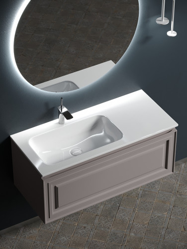 Тумба под раковину Sancos Very 100 L VR100LSM подвесная Doha Soft МДФ / ЛДСП