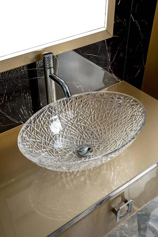Столешница под раковину Boheme Armadi Art Lucido 100 853-100-Light Gold цвет Светлое золото