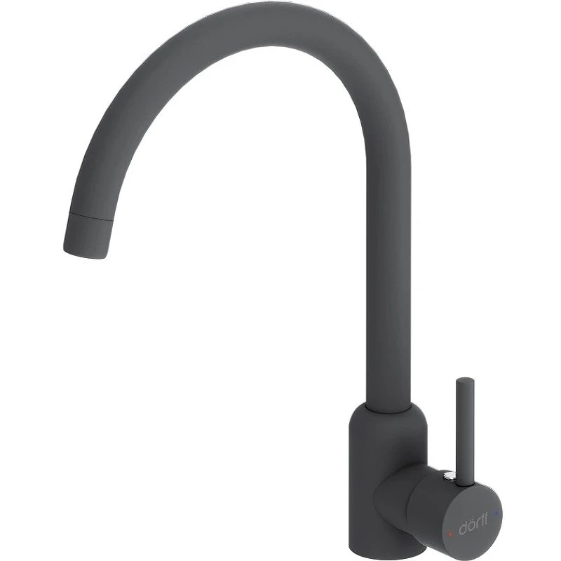 Смеситель для кухни Dorff Logic D3007022 Черный нержавеющая сталь