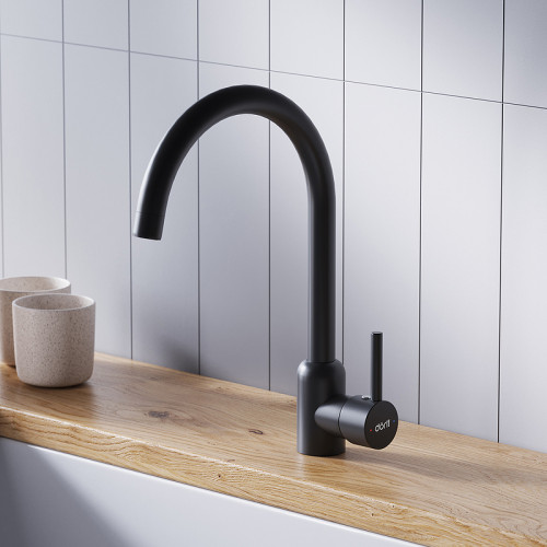 Смеситель для кухни Dorff Logic D3007022 Черный нержавеющая сталь