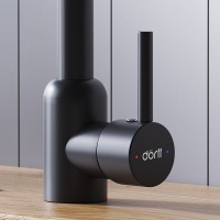 Смеситель для кухни Dorff Logic D3007022 Черный нержавеющая сталь