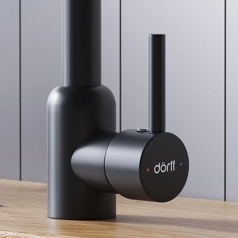 Смеситель для кухни Dorff Logic D3007022 Черный нержавеющая сталь