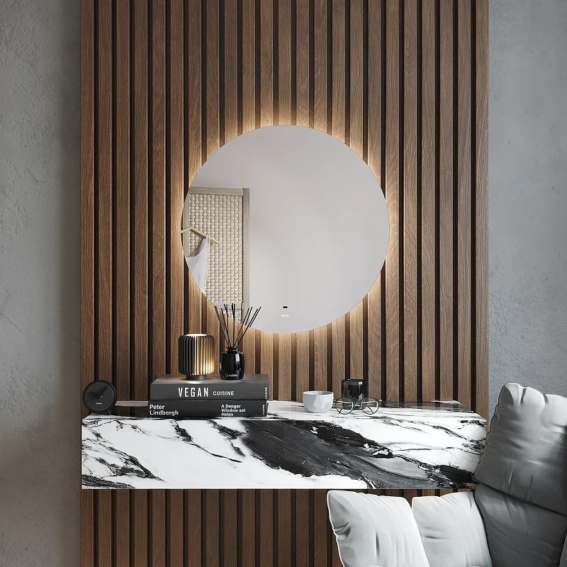 Зеркало Bond Circle 70x70 M38ZE-7070 с подсветкой с бесконтактным выключателем стекло