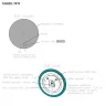 Зеркало Bond Circle 70x70 M38ZE-7070 с подсветкой с бесконтактным выключателем стекло