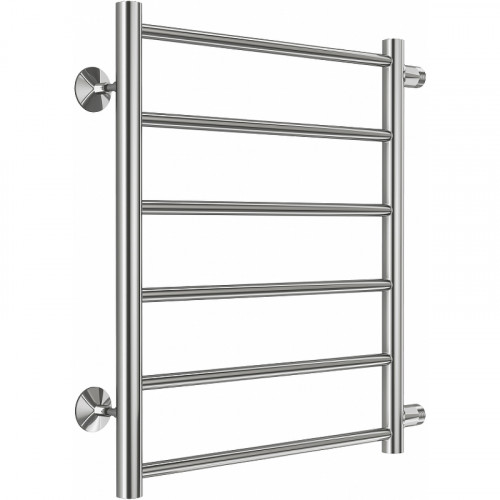 Водяной полотенцесушитель Terminus Аврора П6 500х600 бп500 4670078529886 Хром, боковое подключение, G 1" НР нержавеющая сталь
