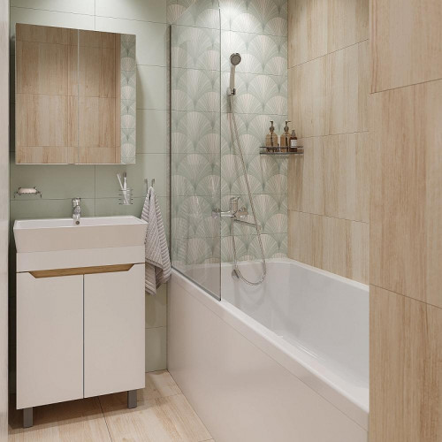 Тумба с раковиной DIWO Архангельск 60 цвет Белый Дуб сонома