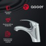 Смеситель для раковины Agger Glad A1502100 Хром латунь